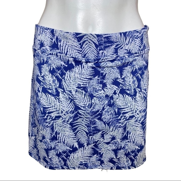 Tranquility Skort Fern Print Blue Size M - Picture 1 of 6